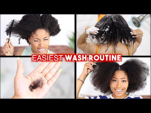 EASIEST Wash Day Routine EVER!💦 [no tears, natural...