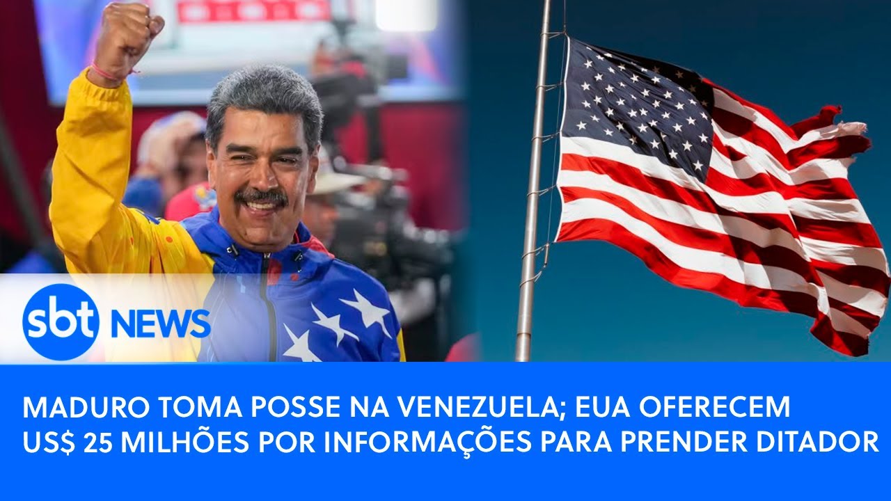 🔴PODER EXPRESSO | Maduro toma posse na Venezuela; EUA aumentam recompensa para prender ditador