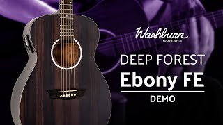 Video thumbnail for Washburn Deep Forest Ebony FE Demo by washburntv