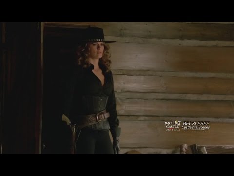 Castle 7x07 "Once Upon a Time in the West" (HQ/cc) Castle Sees  Beckett in Corset