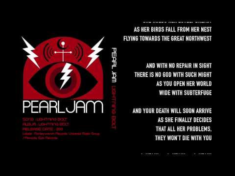 Pearl Jam - Lightning Bolt - Lyrics