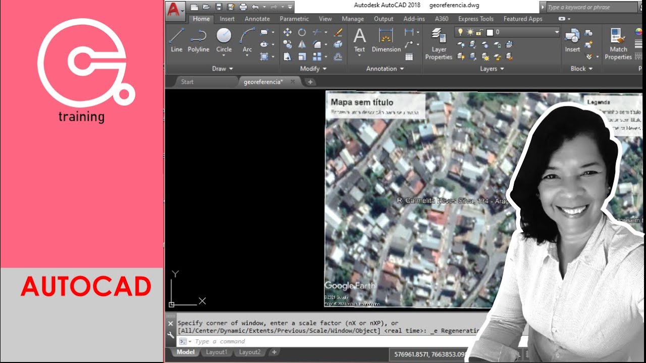 GEOREFERENCIAMENTO DO GOOGLE EARTH PARA AUTOCAD