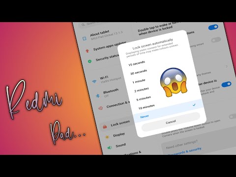 Adjust sleep mode on Redmi Pad || 2022 || Hr tubez 🔥