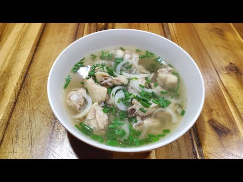 Cambodian Sour Chicken Soup - Somlar Sach Mon
