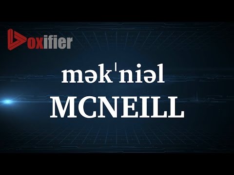 How to Pronunce Mcneill in English - Voxifier.com