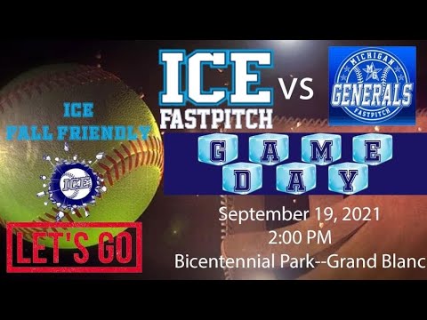 ICE Fastpitch 10u vs Michigan Generals
