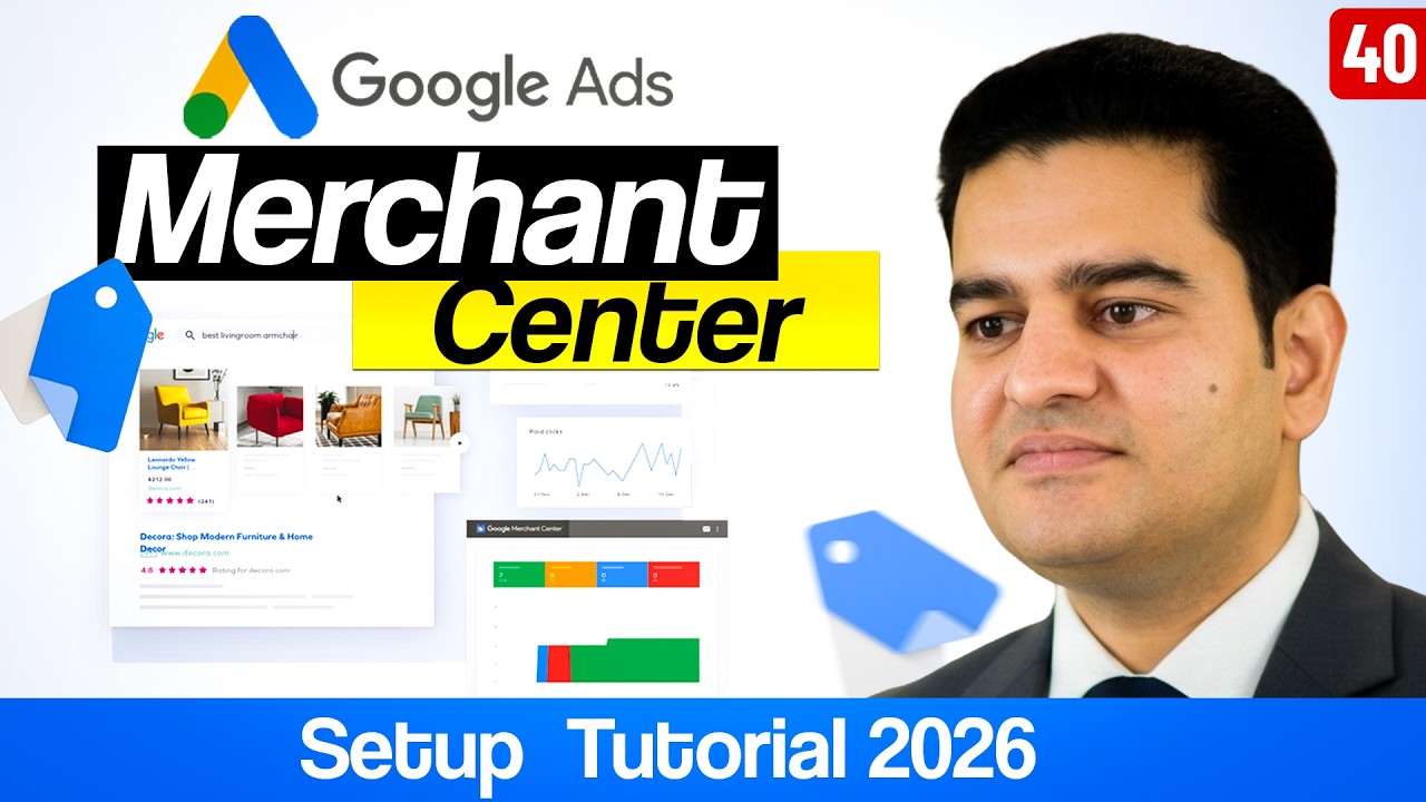 Google Merchant Center Account Setup Tutorial 2026 | google ads course 2026 | #googlemerchantcenter