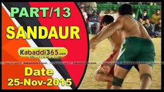 (13) Sandaur ( Sangrur) Kabaddi Tournament 25 Nov 2015