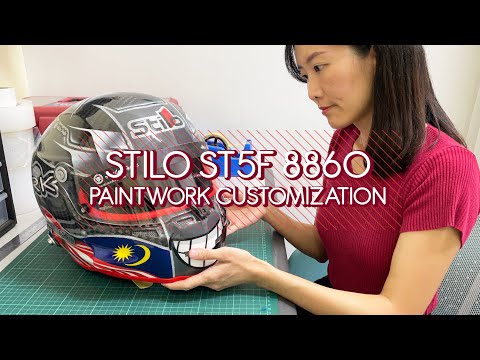 STILO ST5F 8860 | Metal Flakes | Helmet Paintwork Process [ENG SUB]