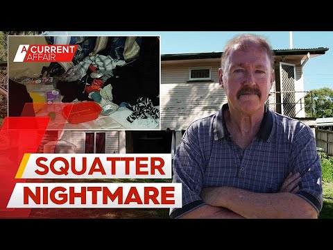 Family of squatters take over retiree's home | A Current Affair