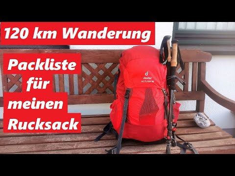 Packliste für den  Ultramarsch .  120 km Wandern ! Was kommt alles in den Rucksack ?