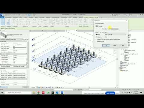How to create basic Concrete Structure in Revit 2023 | Isolated Footing, Column and beam Modeling
