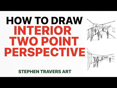How to Draw Interior Two Point Perspective