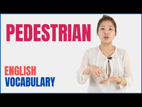 PEDESTRIAN | Learn English Vocabulary Meaning, Grammar, and Usage in Example English Sentences