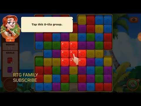 Lost island match 3 blast adventure level 3 MYSTERY ISLAND HD 1080P