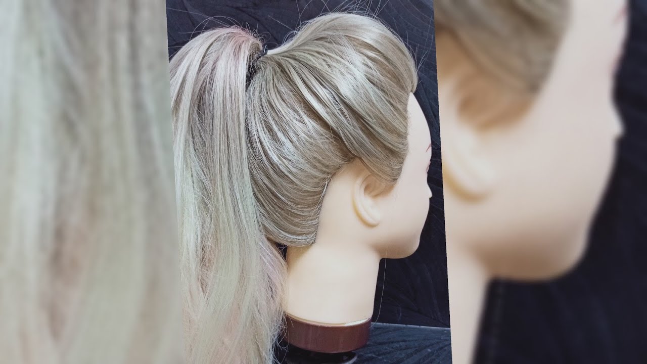 Messy High Ponytail Tutorial #MessyPonytail #Hairstyles #Shorts #YTshort