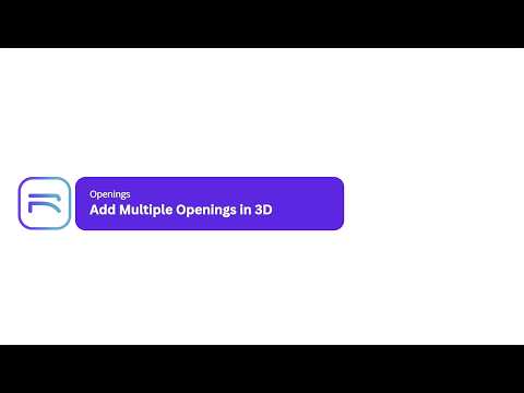 Revailo | Add Multiple Openings in 3d