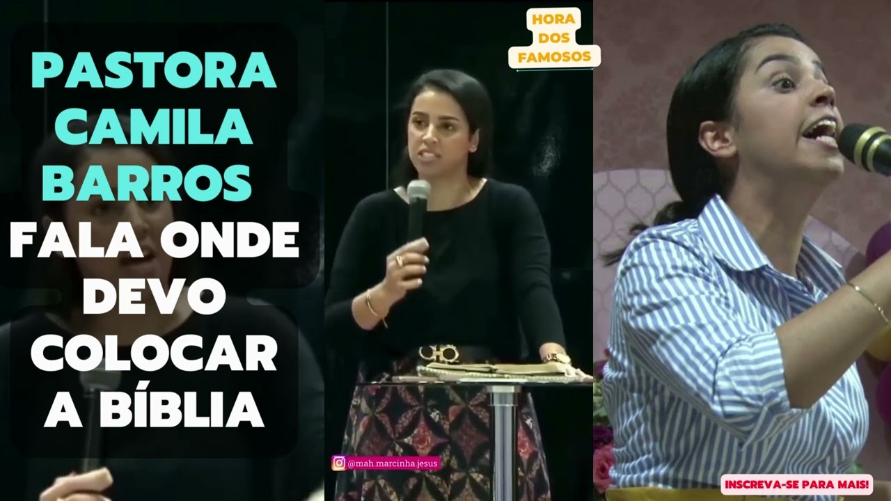 PASTORA CAMILA BARROS ESCLARECE AONDE COLOCAR A BÍBLIA