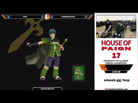 [House of Paign 17] Doof (Marth) vs. STREETMACHINO (Captain Falcon) SSBM Amateur Bracket