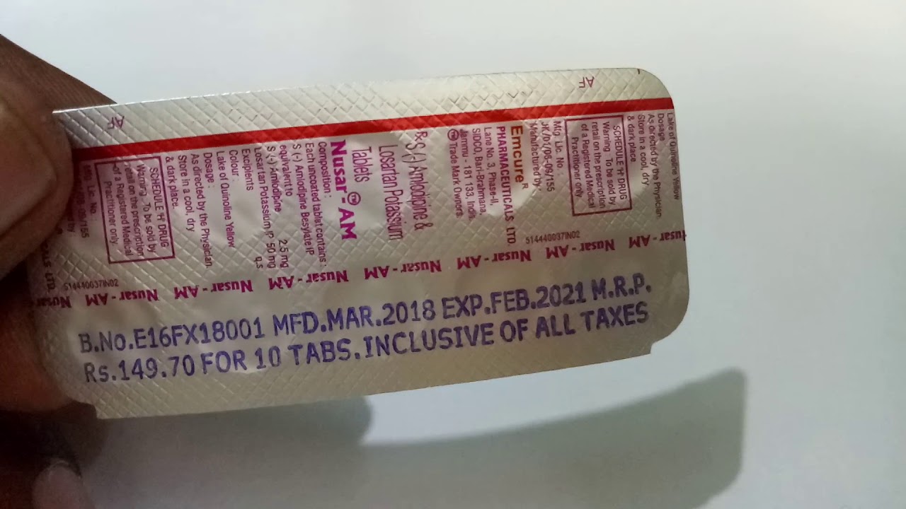 Nusar AM Tablet - Uses, Side-effects, Reviews, and Precautions