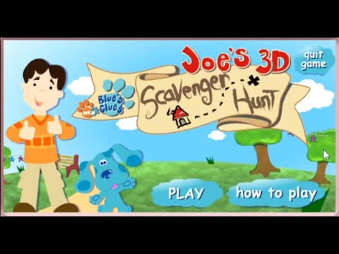 Blues Clues: Joe's 3D Scavenger Hunt - Old Flash Games
