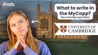 HOW TO COMPLETE YOUR MYCAPP APPLICATION (MY CAMBRIDGE APPLICATION)