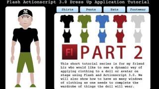 Download the video "2. Flash Dress Up Game Tutorial ActionScript 3.0 Doll Character Model"