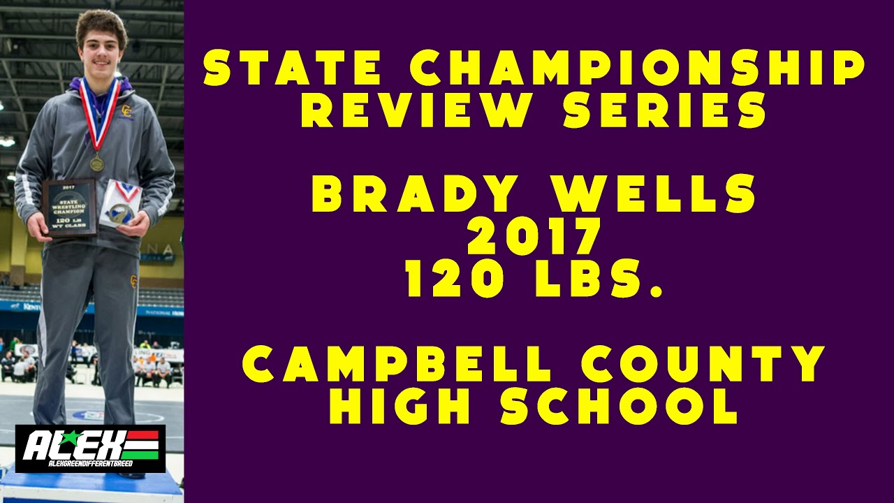 State Wrestling Championship match review w/Brady Wells (Campbell County; 2017 120 lbs.)