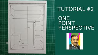 Tutorial #2 | How to draw 3D Wardrobe One Point Perspective? | #artistpraveengupta #tutorial