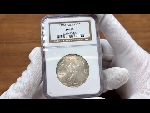 II RP. 5 złotych 1928 Nike ze znakiem mennicy NGC MS63 – PIĘKNA | Aukcja 33 Niemcy
