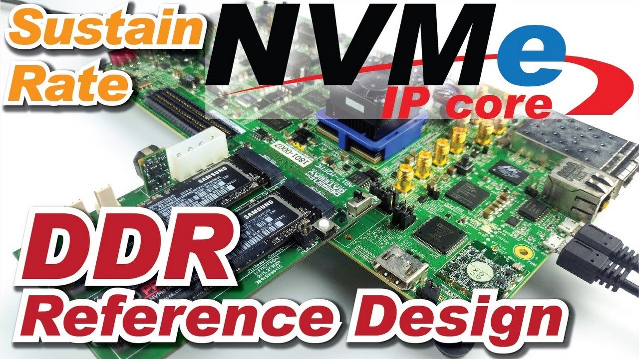 NVMe-IP DDR Reference Design Demo on AMD KCU105