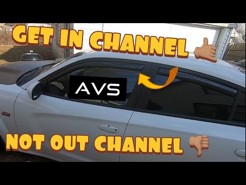 Installing AVS (In-channel) Rain Guards on my 2020 Scat Pack WB Charger