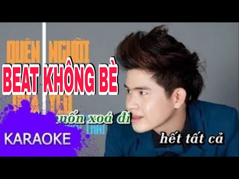 Hà Duy Thái - Quên Người Đã Quá Yêu [Karaoke] (Beat Gốc Không Bè)