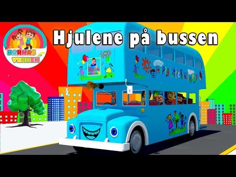 Hjulene på bussen | Norske Barnesanger l barnesanger på norsk