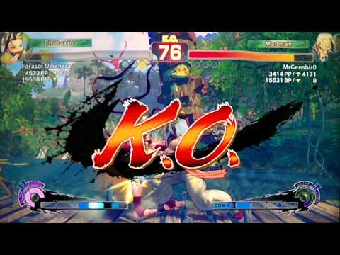 SSF4 AE:2012 Farasol Umehara (Ibuki) vs Mr Genshir0 (Gen)