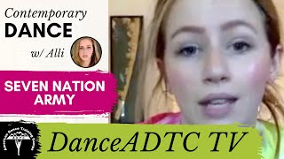 Beginner Contemporary Dance Tutorial: &quot;Seven Nation Army&quot; By Zella Day