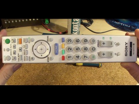 Open remote control  RM-ED011W   SONY BRAVIA TV