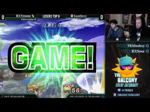 PM @ the Balcony 86 - Losers Top 8 ft. R3|Venom (Fox) VS Guntherz (Ness)