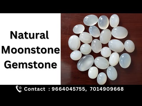 Natural Moonstone, Oval Shape Cabochon Gemstone For Jewelry