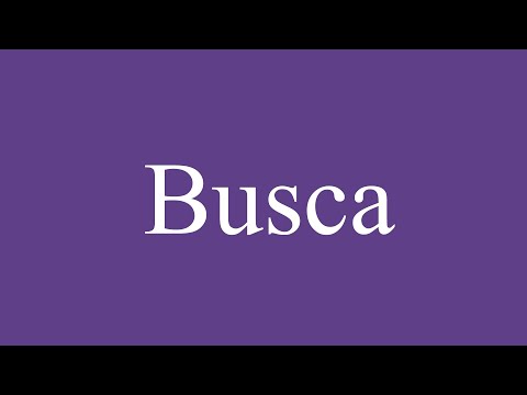 Como Pronunciar ''Busca'' (Search) Correctamente en Español