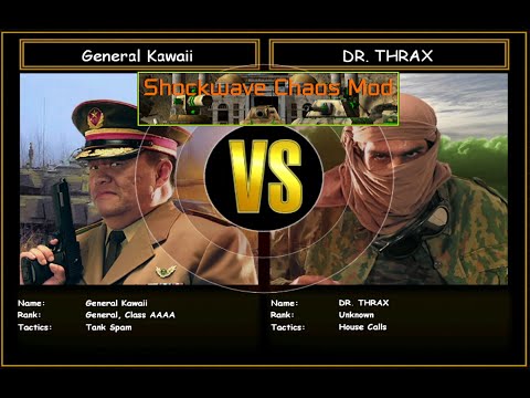 C&C Generals Shockwave Chaos GC China Matryoshka-Tank VS DR THRAX | Hard