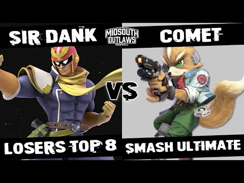 Midsouth Outlaws | Sir Dank (Captain Falcon) vs comet (Fox) | SSBU Losers Top 8