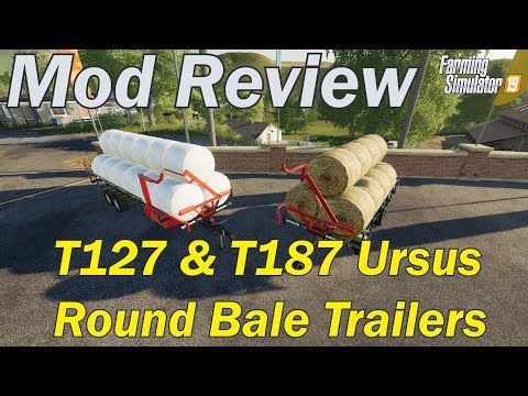 Mod Review - Ursus Round Bale Trailer with 3rd row seating