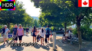 🇨🇦☀️【HDR 4K】Vancouver: Sunny Afternoon Walk from Science World to Granville Island (June, 2023)