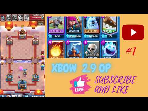 XBOW 2.9 OP cycle deck | FAST CYCLE | Clash Royale 2021