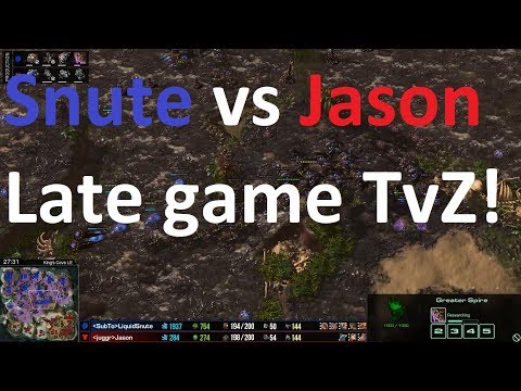 Starcraft 2 - Late Game! Snute vs Jason - ZvT