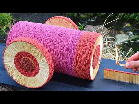 💣😱 Matchstick Cann-n - Increíbles Partidos Reacción en Cadena Efecto Dominó