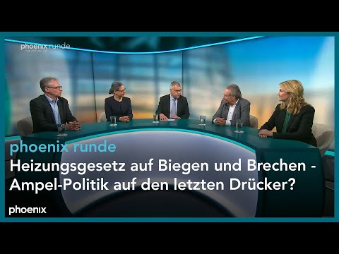 phoenixRunde: Heizungsgesetz auf Biegen und Brechen - Ampel-Politik auf den letzten Drücker?
