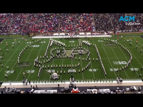 US marching band surprises crowd with Bluey theme song