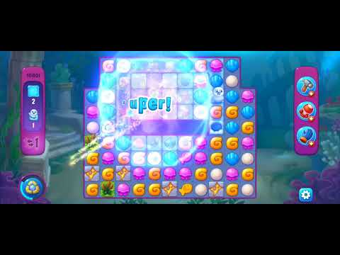 Fishdom Super Hard Level 10801 (with Double Lightning Boosters and extra moves) @choraelmin